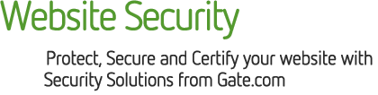 Website Security. Protect, Secure and Certify your website with Security Solutions from Gate.com